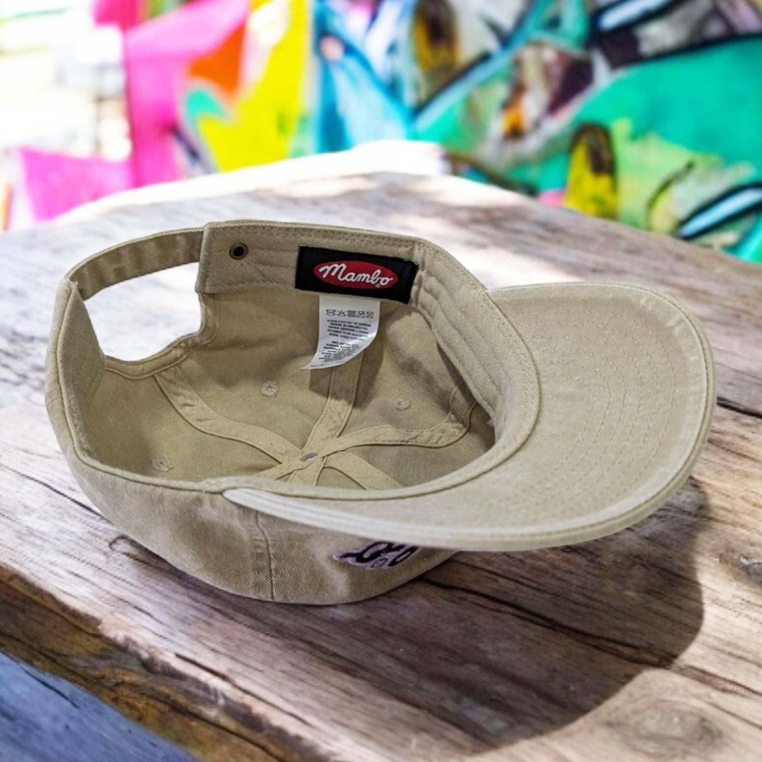Mambo 'Flow Logo' Dad Cap - Washed Stone
