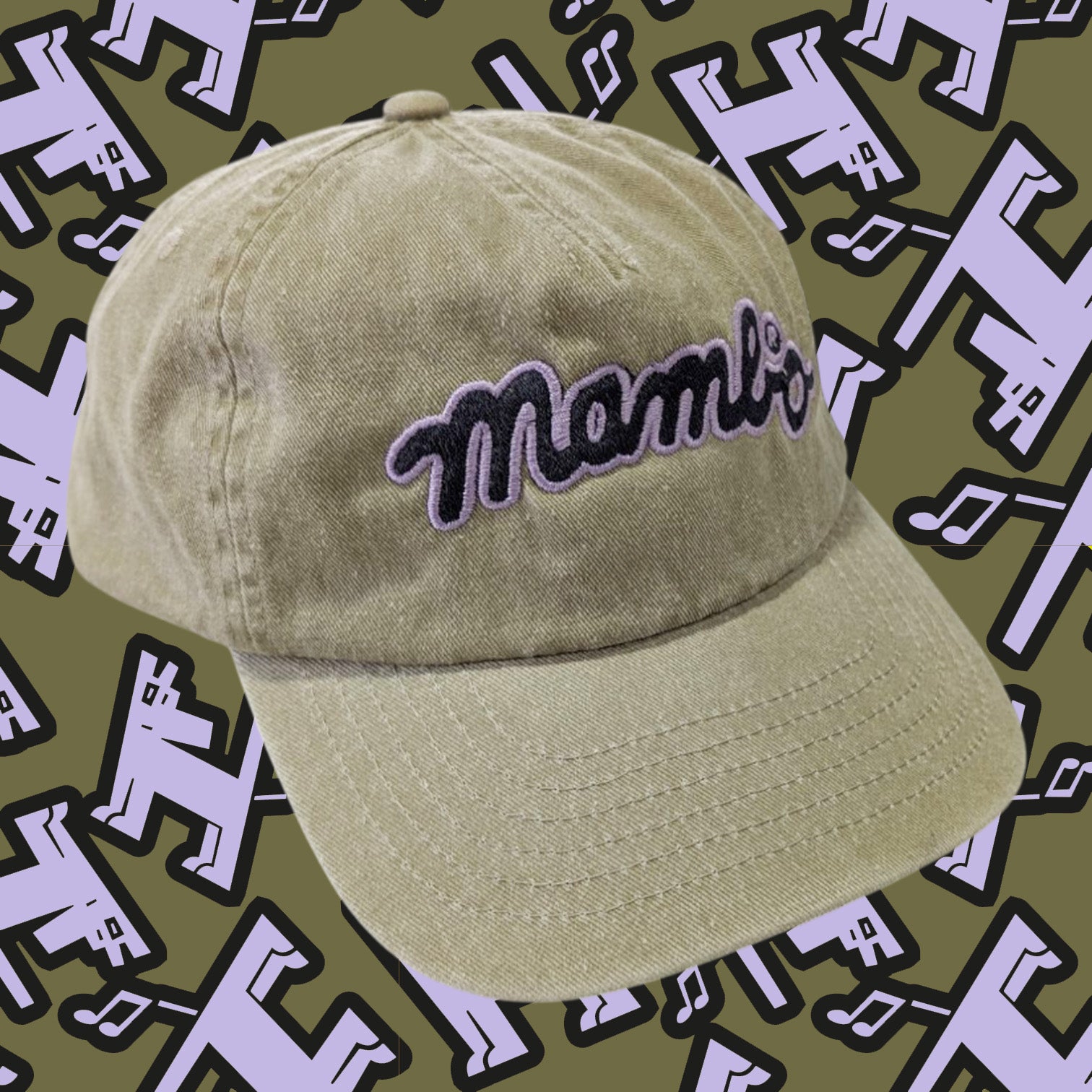 Mambo 'Flow Logo' Dad Cap - Washed Stone