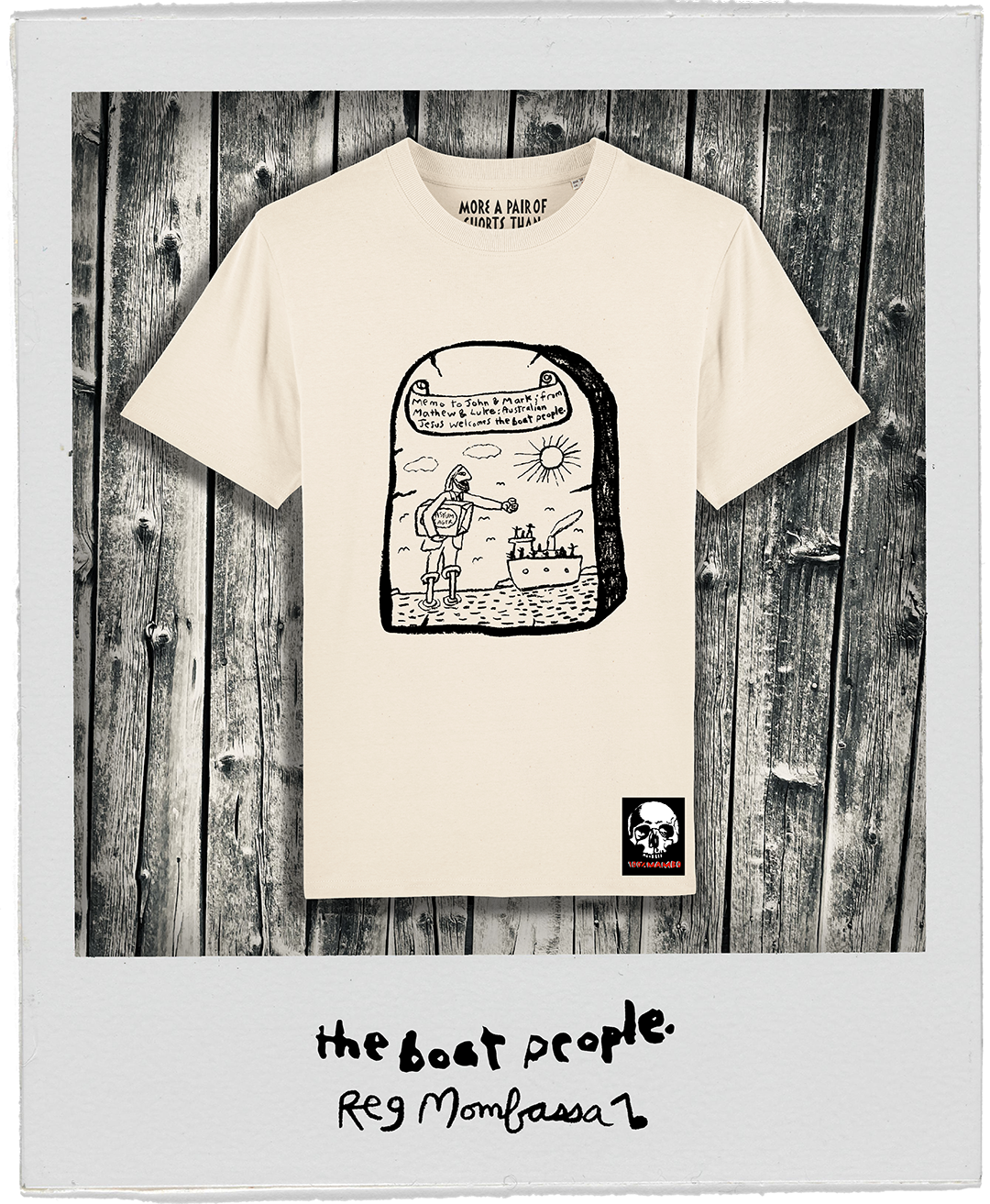 The Boat People Tee - Reg Mombassa