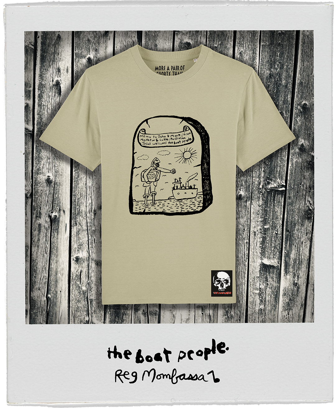 The Boat People Tee - Reg Mombassa