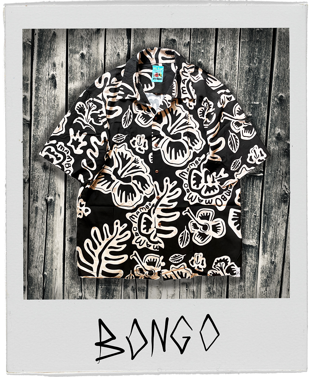 MAMBO HAWAIIAN BONGO BLACK LOUD SHIRT