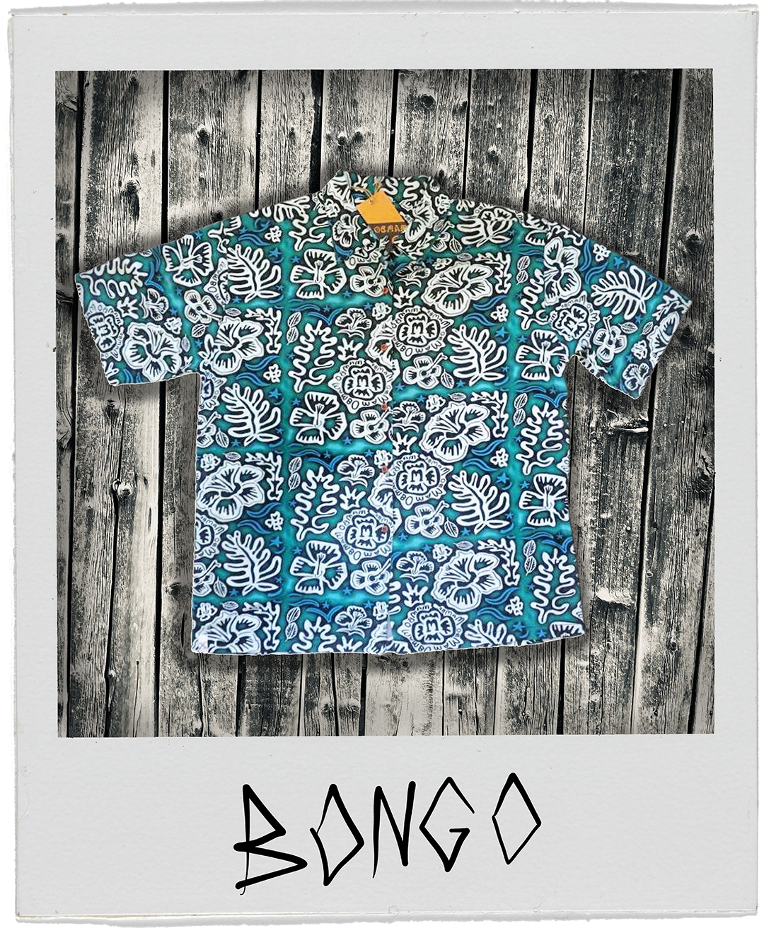 MAMBO HAWAIIAN BONGO GREEN LOUD SHIRT